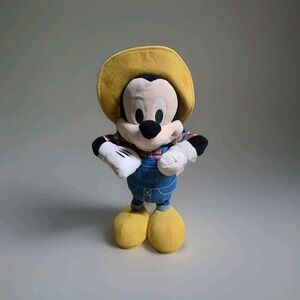 Disney Junior Farmer Mickey Mouse Sings  + Dances ANIMATED Plush Toy 16" - Works